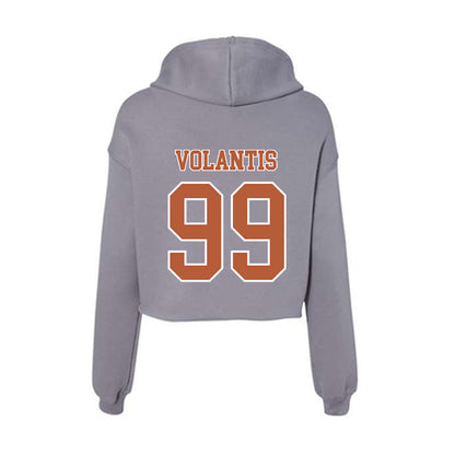 Texas - NCAA Baseball : Dylan Volantis - Women's Crop Fleece Hoodie-1