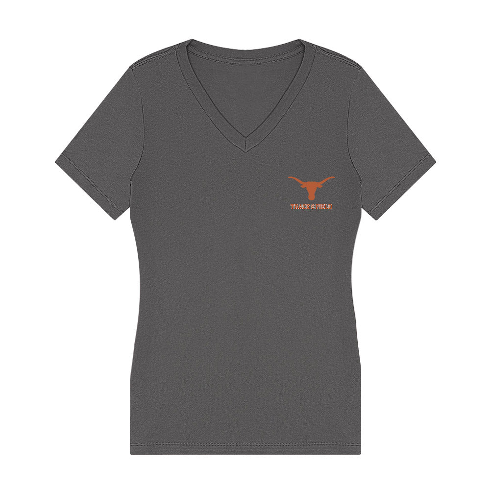 Texas - NCAA Women's Track & Field : Mackenzie Collins - Women's V-Neck T-Shirt-0