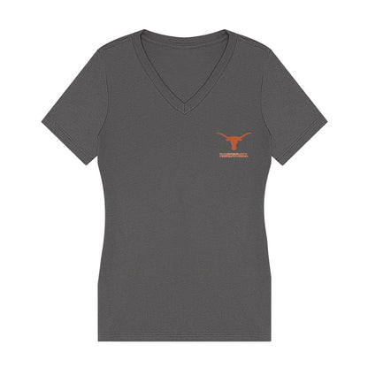 Texas - NCAA Men's Basketball : Anthon McDermott - Women's V-Neck T-Shirt-0