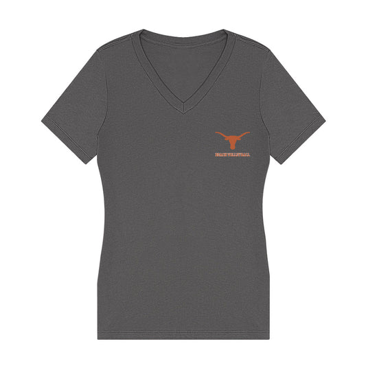 Texas - NCAA Beach Volleyball : Ava Patton - Women's V-Neck T-Shirt-0