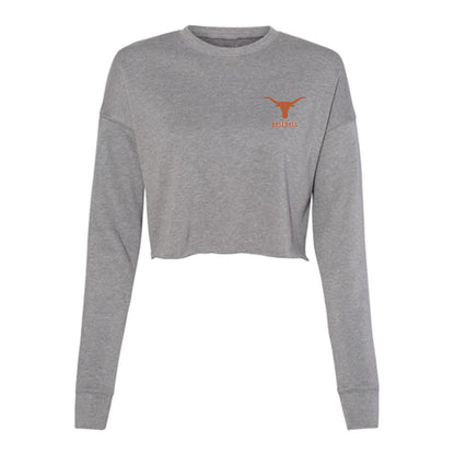 Texas - NCAA Baseball : Bryce Krenek - Classic Shersey Women's Cropped Crew Fleece-0