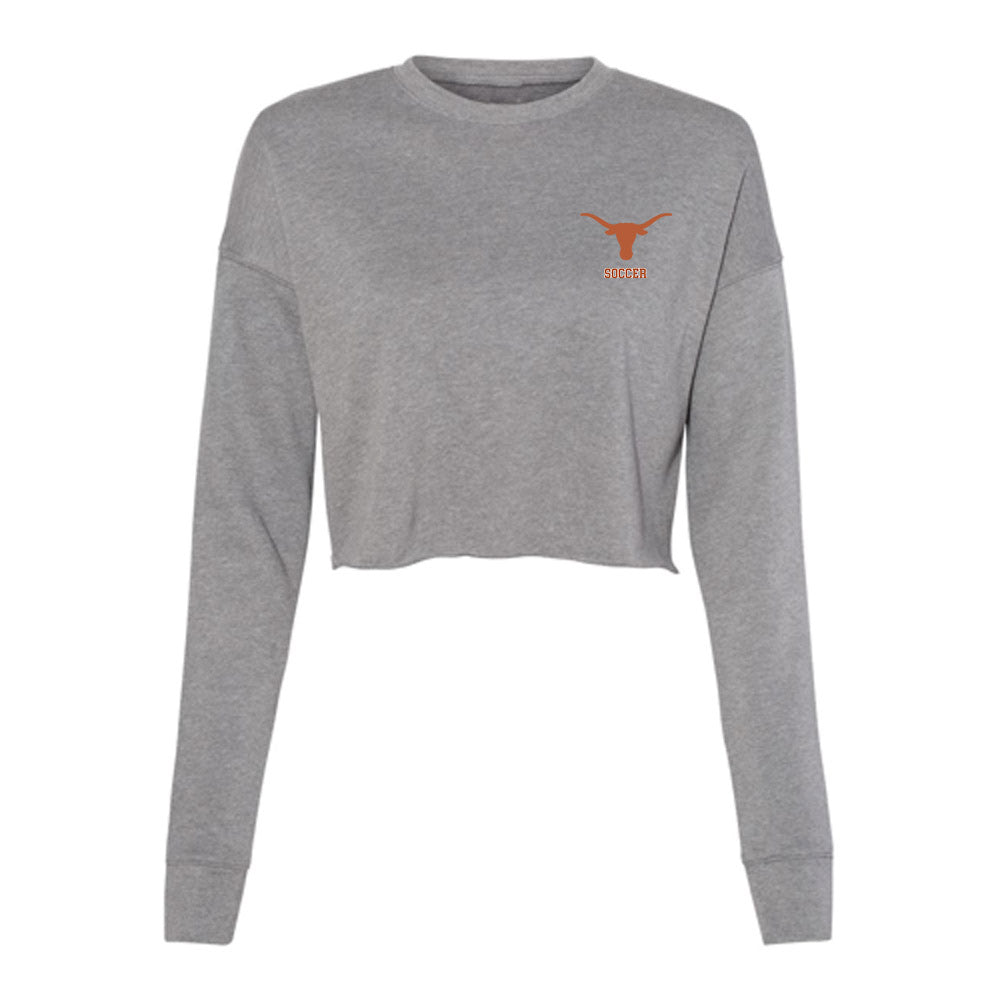 Texas - NCAA Women's Soccer : Chloe Shimkin - Women's Cropped Crew Fleece-0