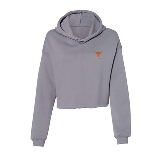 Texas - NCAA Women's Soccer : Zoey Lavezzi - Classic Shersey Women's Crop Fleece Hooded Sweatshirt-0
