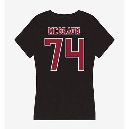 UMass - NCAA Football : Jake McGrath - Women's V-Neck T-Shirt-1