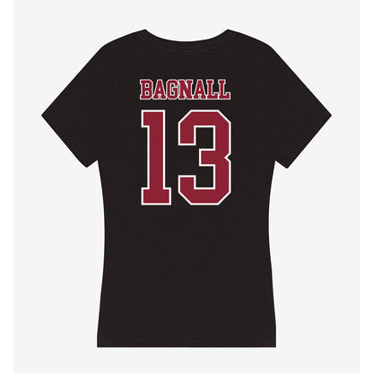 UMass - NCAA Men's Lacrosse : Thomas Bagnall - Women's V-Neck T-Shirt-1