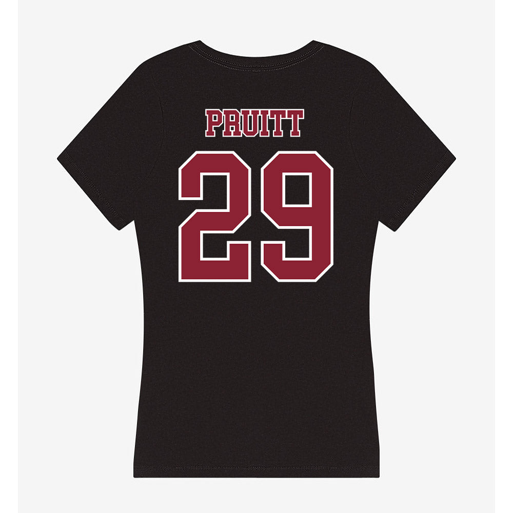 UMass - NCAA Football : Kareem Pruitt - Women's V-Neck T-Shirt-1