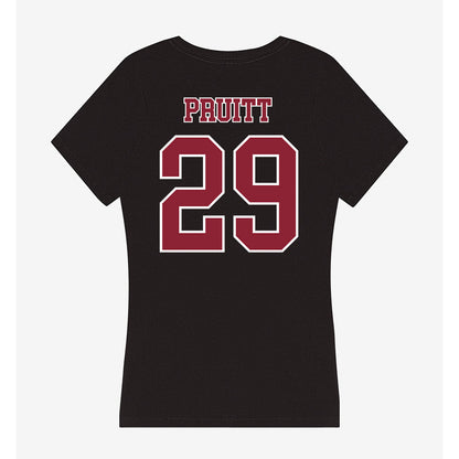 UMass - NCAA Football : Kareem Pruitt - Women's V-Neck T-Shirt-1