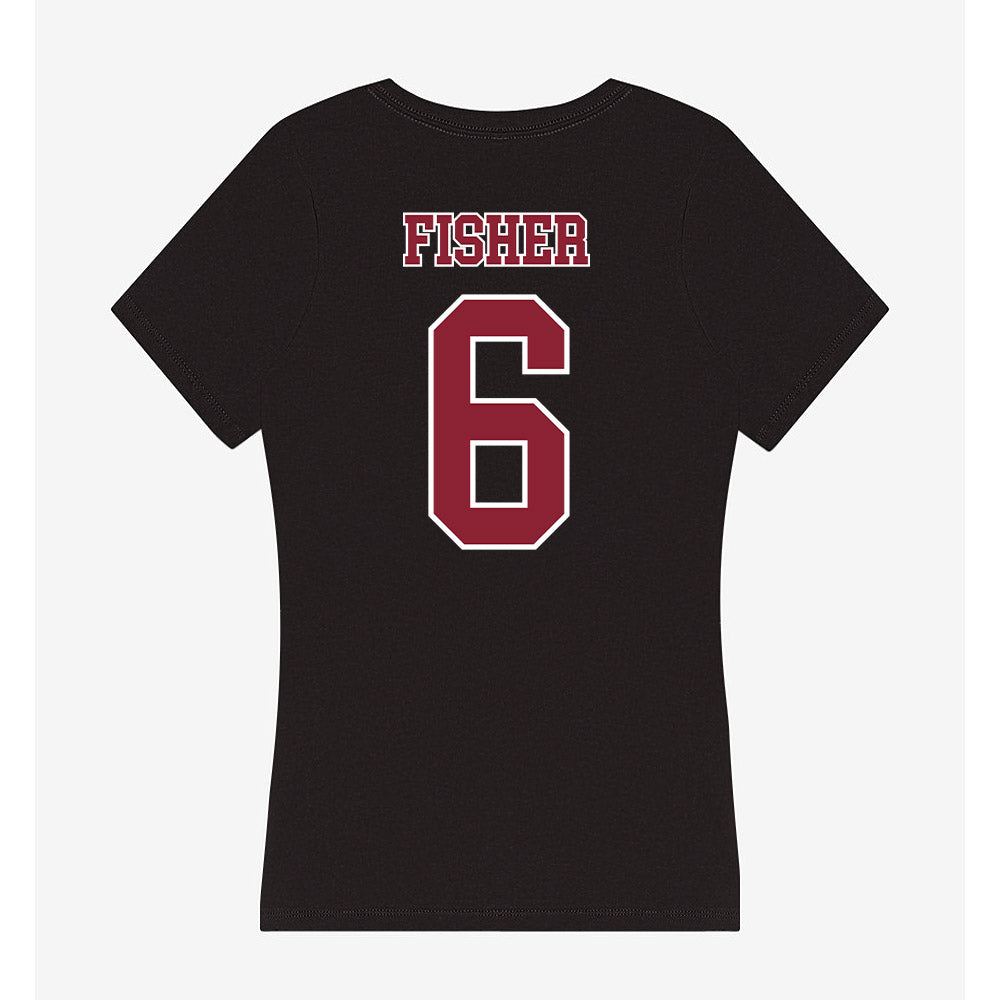 UMass - NCAA Women's Soccer : Libby Fisher - Women's V-Neck T-Shirt-1