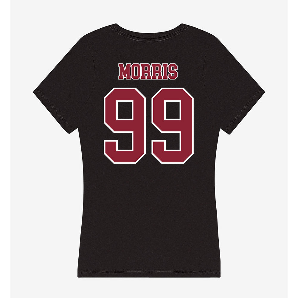 UMass - NCAA Football : Derek Morris - Women's V-Neck T-Shirt-1