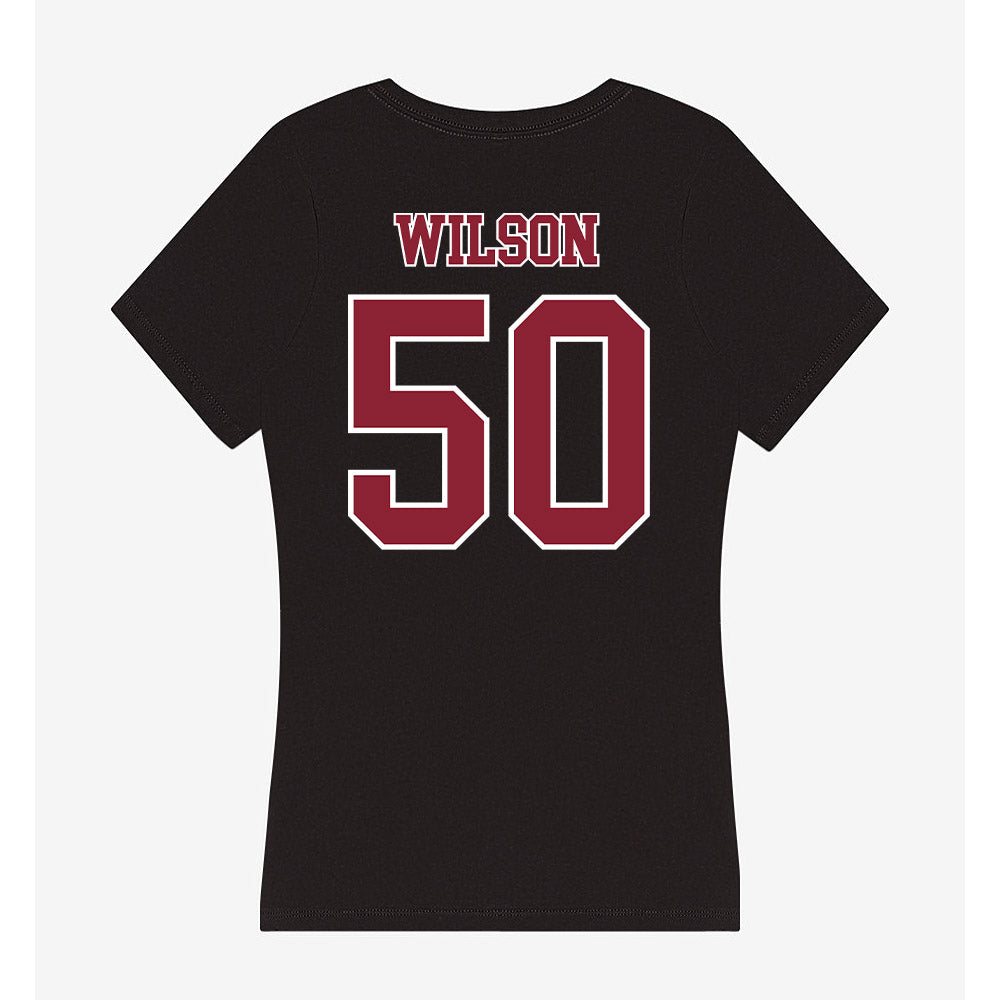 UMass - NCAA Football : Gavin Wilson - Women's V-Neck T-Shirt-1
