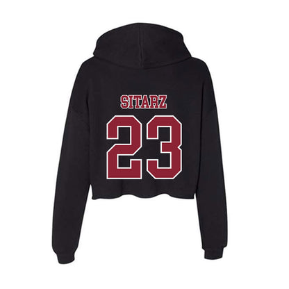 UMass - NCAA Baseball : Gavin Sitarz - Women's Crop Fleece Hoodie-1