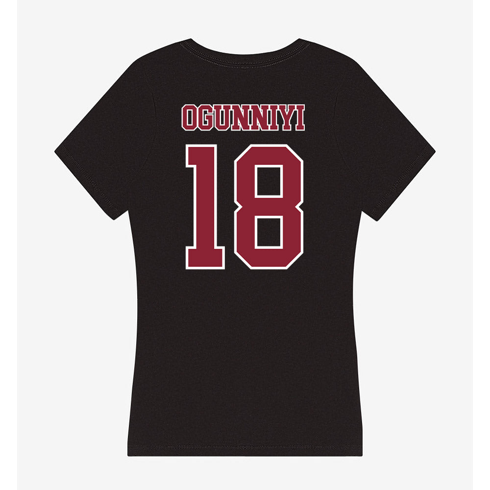UMass - NCAA Football : Matthew Ogunniyi - Women's V-Neck T-Shirt-1