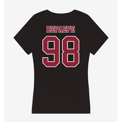 UMass - NCAA Football : William DePaepe - Women's V-Neck T-Shirt-1