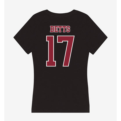 UMass - NCAA Football : Zachary Betts - Women's V-Neck T-Shirt-1