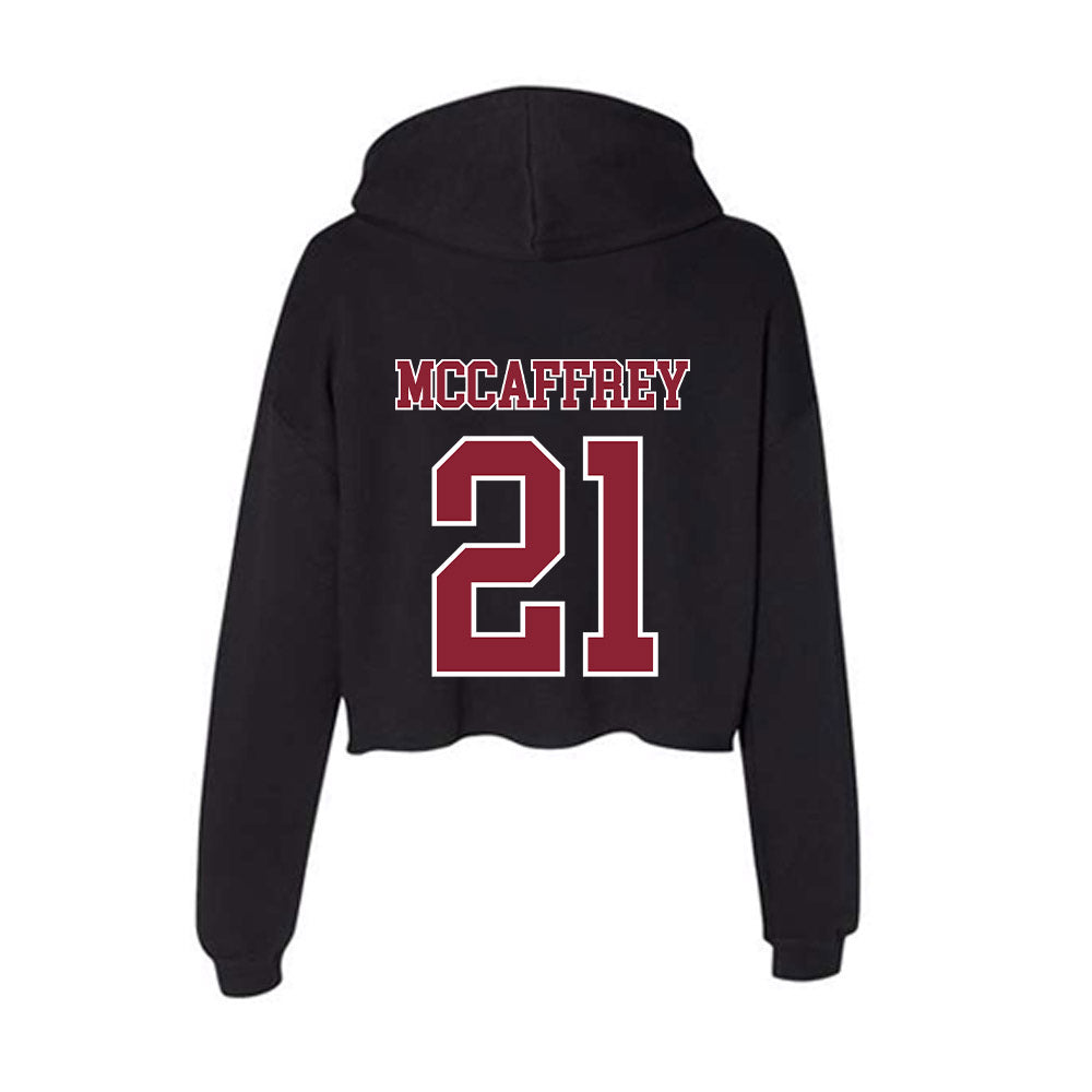 UMass - NCAA Women's Soccer : Annie McCaffrey - Women's Crop Fleece Hoodie-1