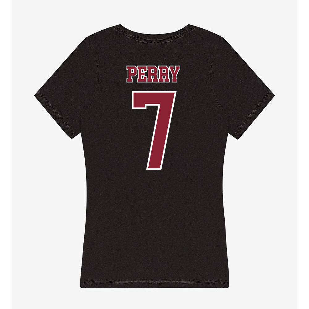 UMass - NCAA Football : Will Perry - Women's V-Neck T-Shirt-1