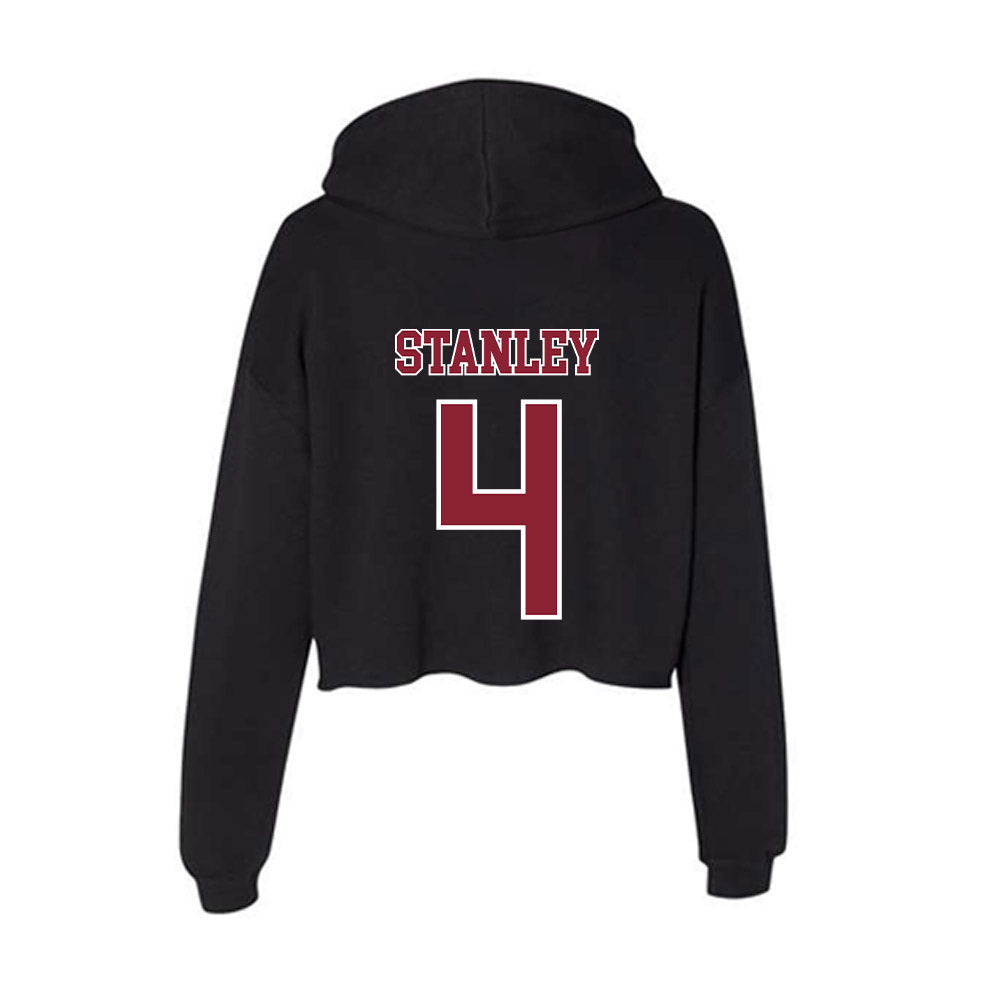 UMass - NCAA Football : Chris Stanley - Women's Crop Fleece Hoodie-1
