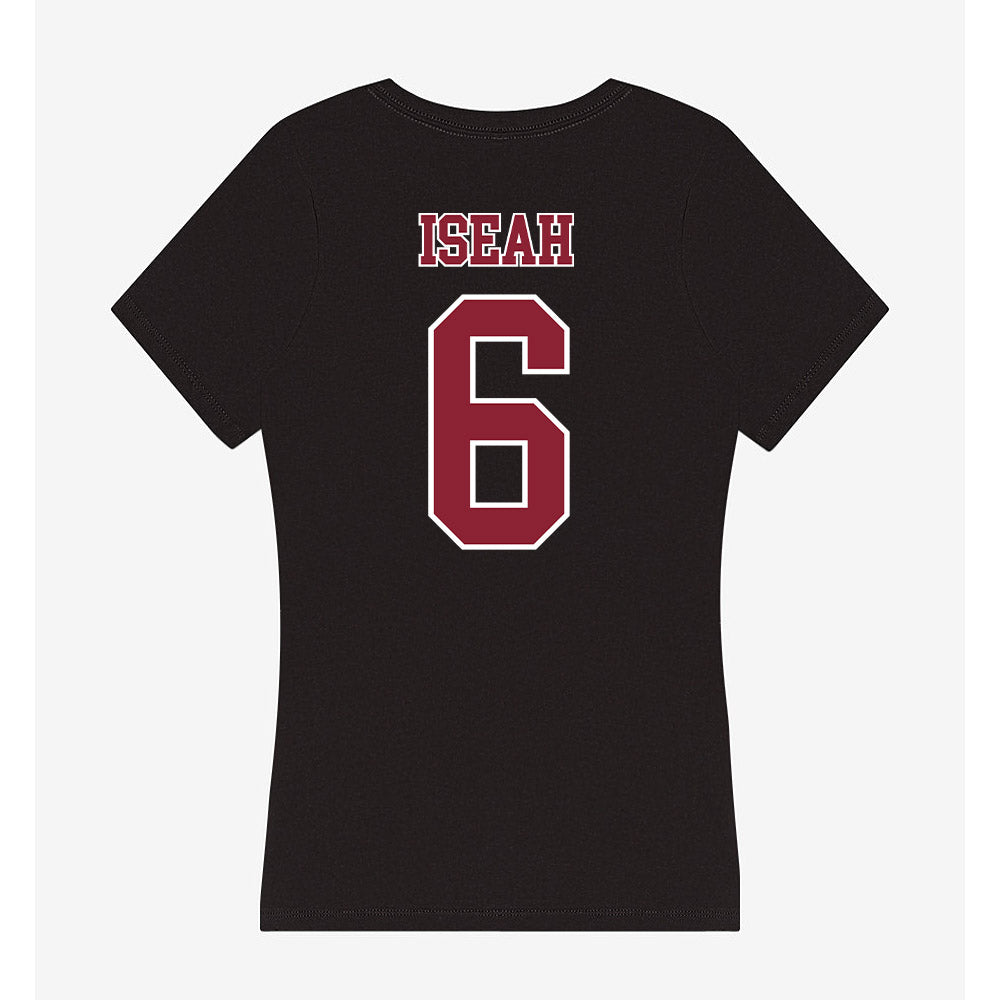 UMass - NCAA Football : Joshua Iseah - Women's V-Neck T-Shirt-1