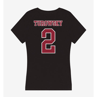 UMass - NCAA Men's Lacrosse : Jack Turowsky - Women's V-Neck T-Shirt-1