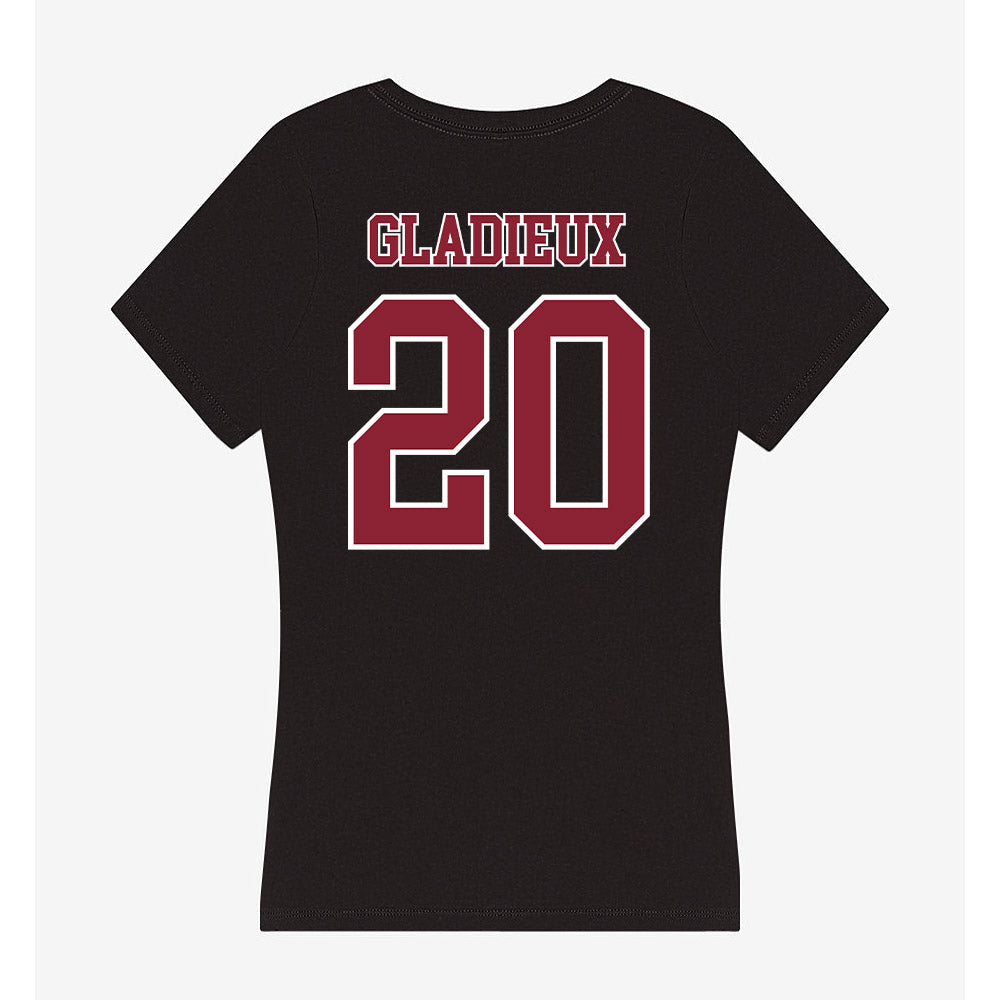 UMass - NCAA Women's Basketball : Tessa Gladieux - Women's V-Neck T-Shirt-1
