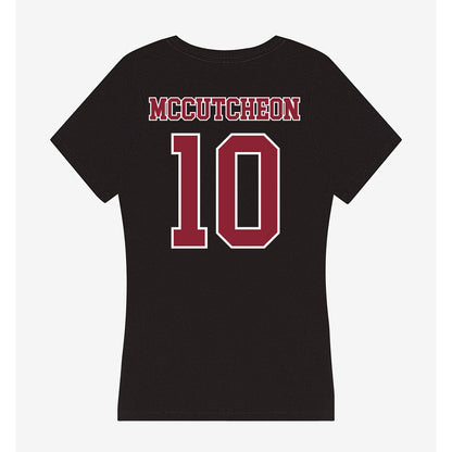 UMass - NCAA Football : Ty Mccutcheon - Women's V-Neck T-Shirt-1