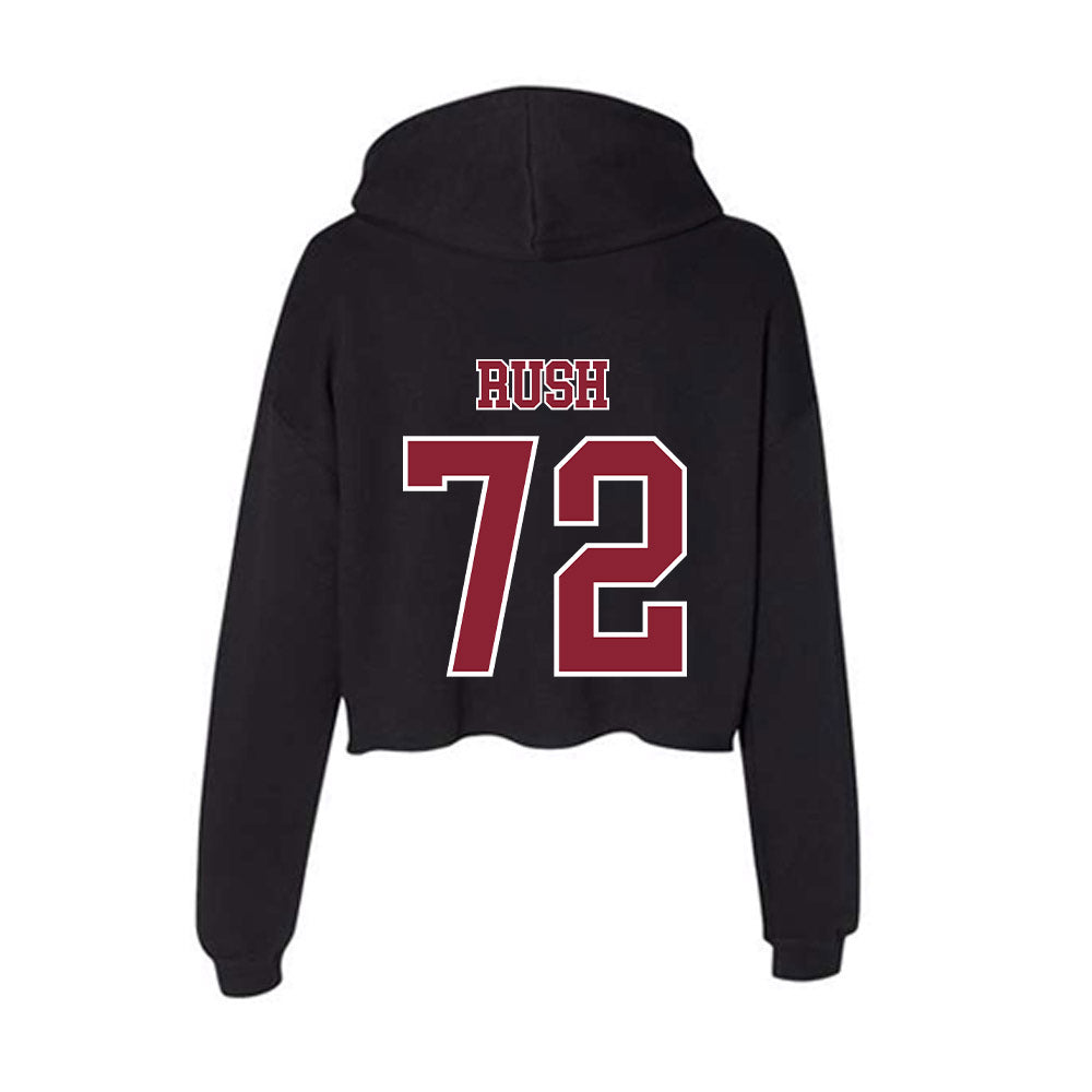 UMass - NCAA Softball : Brenna Rush - Women's Crop Fleece Hoodie-1