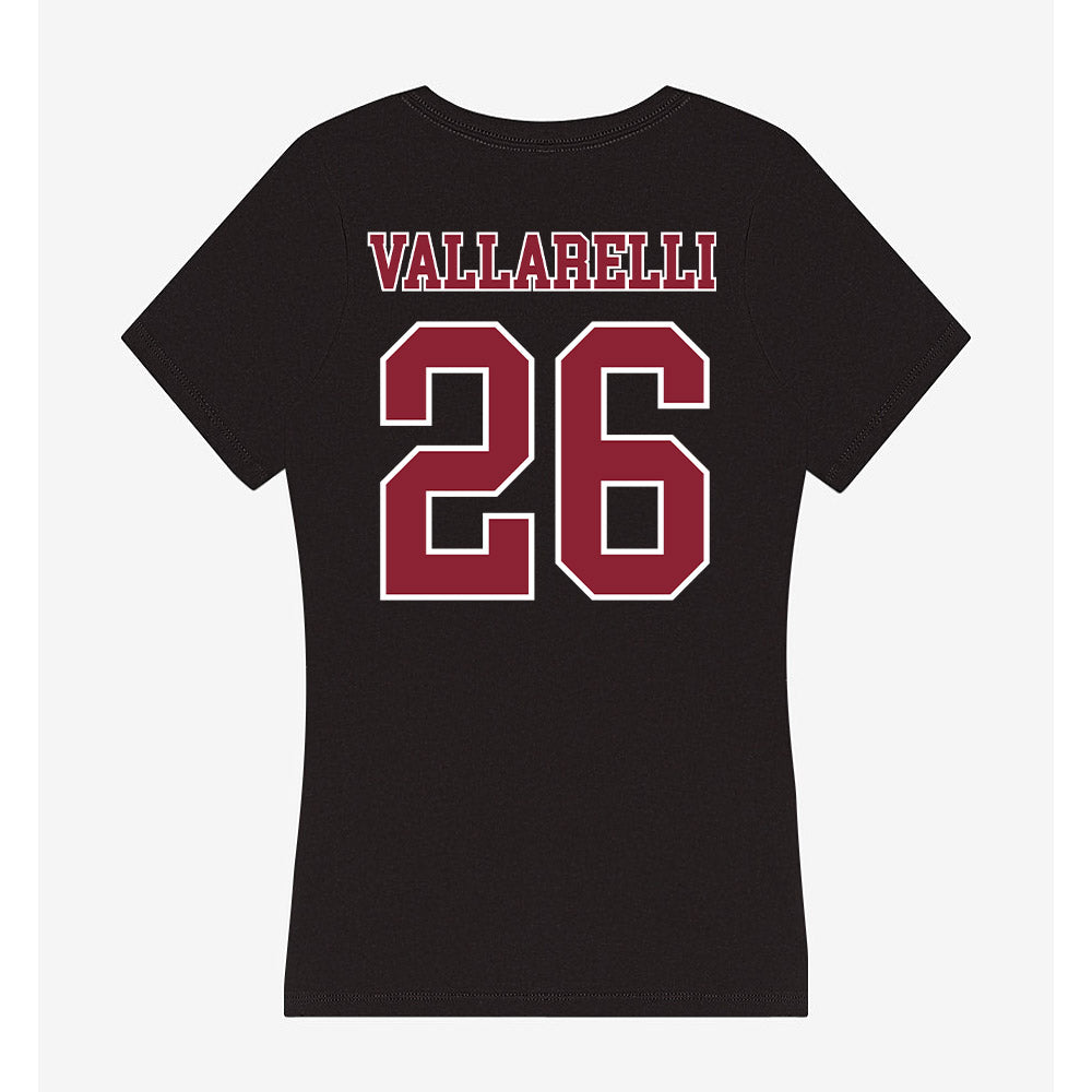 UMass - NCAA Women's Lacrosse : Rachel Vallarelli - Women's V-Neck T-Shirt-1