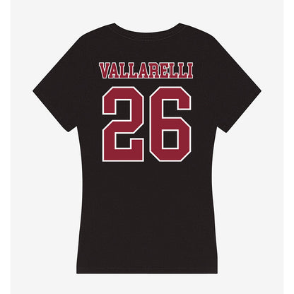 UMass - NCAA Women's Lacrosse : Rachel Vallarelli - Women's V-Neck T-Shirt-1