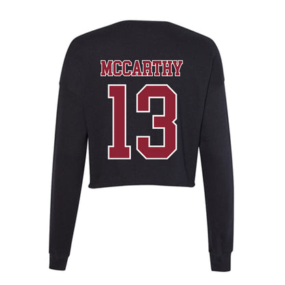 UMass - NCAA Football : Aedan McCarthy - Women's Cropped Crew Fleece-1
