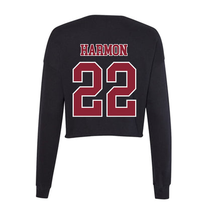 UMass - NCAA Football : Jahmad Harmon - Women's Cropped Crew Fleece-1
