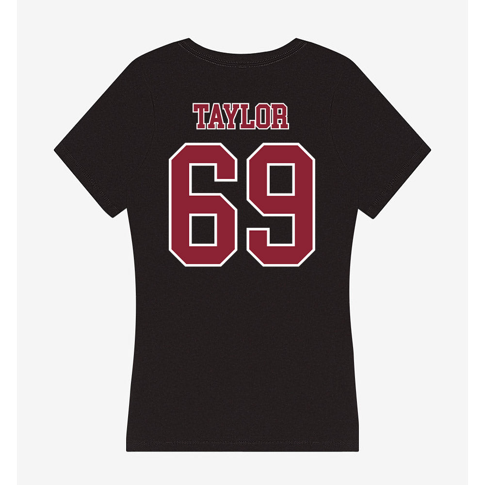 UMass - NCAA Football : Brock Taylor - Women's V-Neck T-Shirt-1