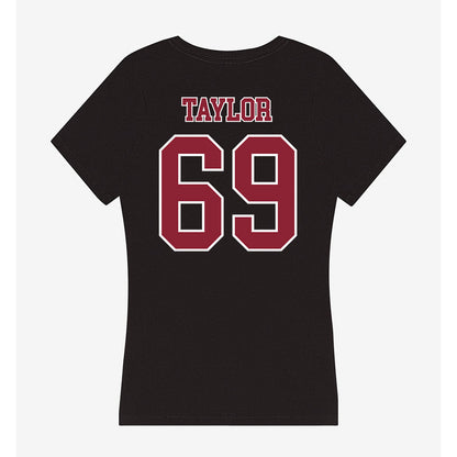 UMass - NCAA Football : Brock Taylor - Women's V-Neck T-Shirt-1