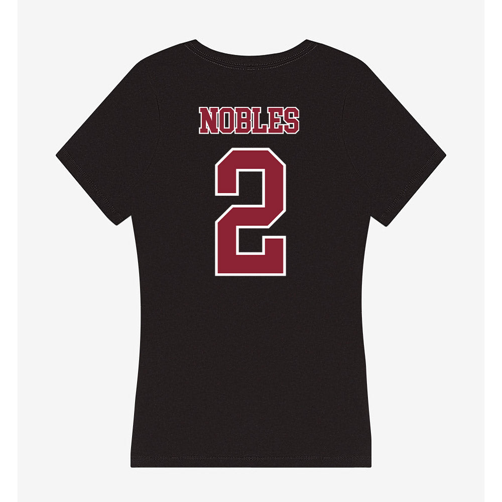 UMass - NCAA Football : Joshua Nobles - Women's V-Neck T-Shirt-1