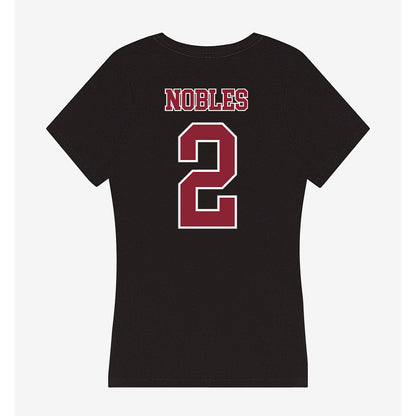 UMass - NCAA Football : Joshua Nobles - Women's V-Neck T-Shirt-1