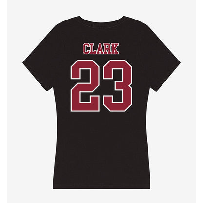 UMass - NCAA Football : JC Clark - Women's V-Neck T-Shirt-1