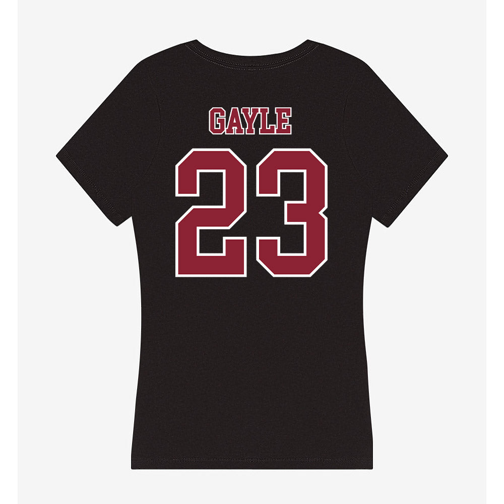 UMass - NCAA Men's Soccer : Taylon Gayle - Women's V-Neck T-Shirt-1