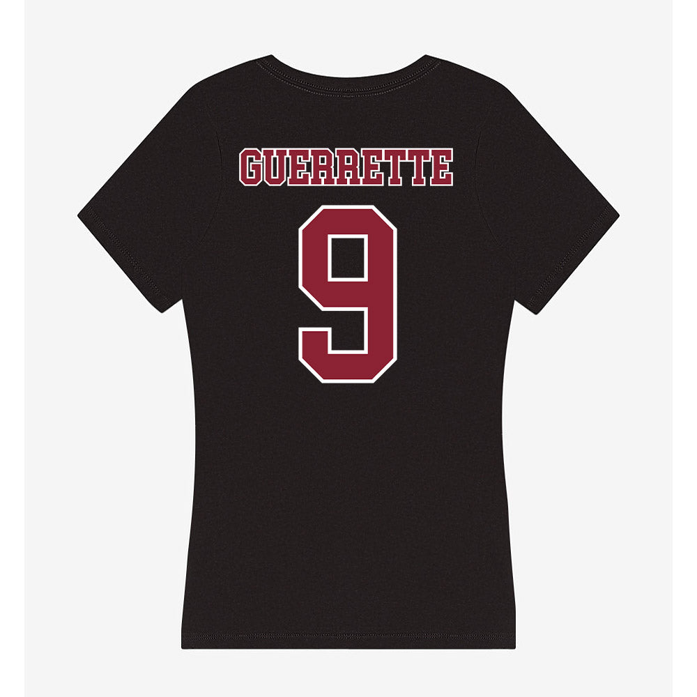 UMass - NCAA Men's Lacrosse : Joe Guerrette - Women's V-Neck T-Shirt-1