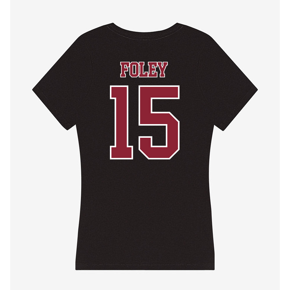 UMass - NCAA Women's Soccer : Sophia Foley - Women's V-Neck T-Shirt-1