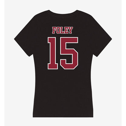 UMass - NCAA Women's Soccer : Sophia Foley - Women's V-Neck T-Shirt-1