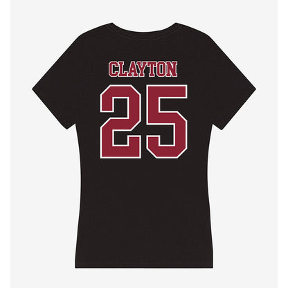 UMass - NCAA Men's Lacrosse : Tyler Clayton - Women's V-Neck T-Shirt-1