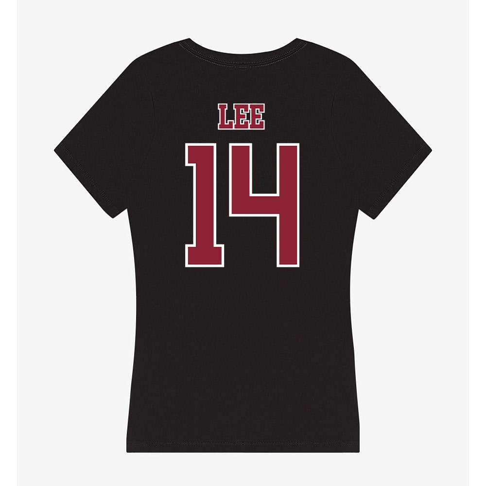 UMass - NCAA Baseball : Lorcan Lee - Women's V-Neck T-Shirt-1