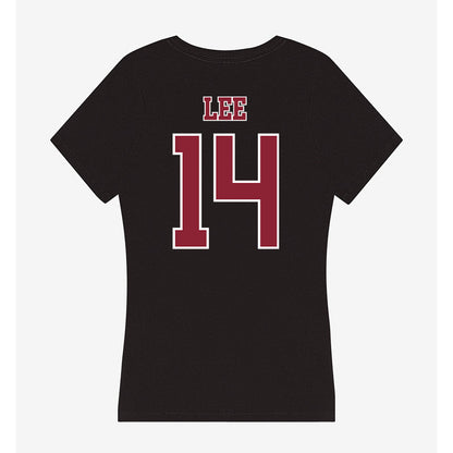 UMass - NCAA Baseball : Lorcan Lee - Women's V-Neck T-Shirt-1