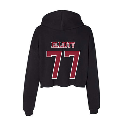 UMass - NCAA Men's Lacrosse : Jimmy Elliott - Women's Crop Fleece Hoodie-1