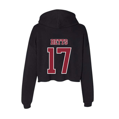 UMass - NCAA Football : Zachary Betts - Women's Crop Fleece Hoodie-1