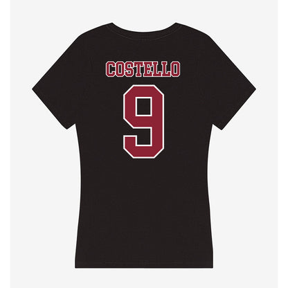 UMass - NCAA Women's Soccer : Peyton Costello - Women's V-Neck T-Shirt-1