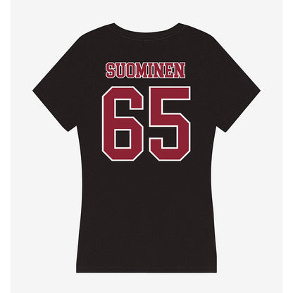 UMass - NCAA Football : Samu Suominen - Women's V-Neck T-Shirt-1