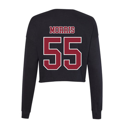 UMass - NCAA Football : Zakar Morris - Women's Cropped Crew Fleece-1