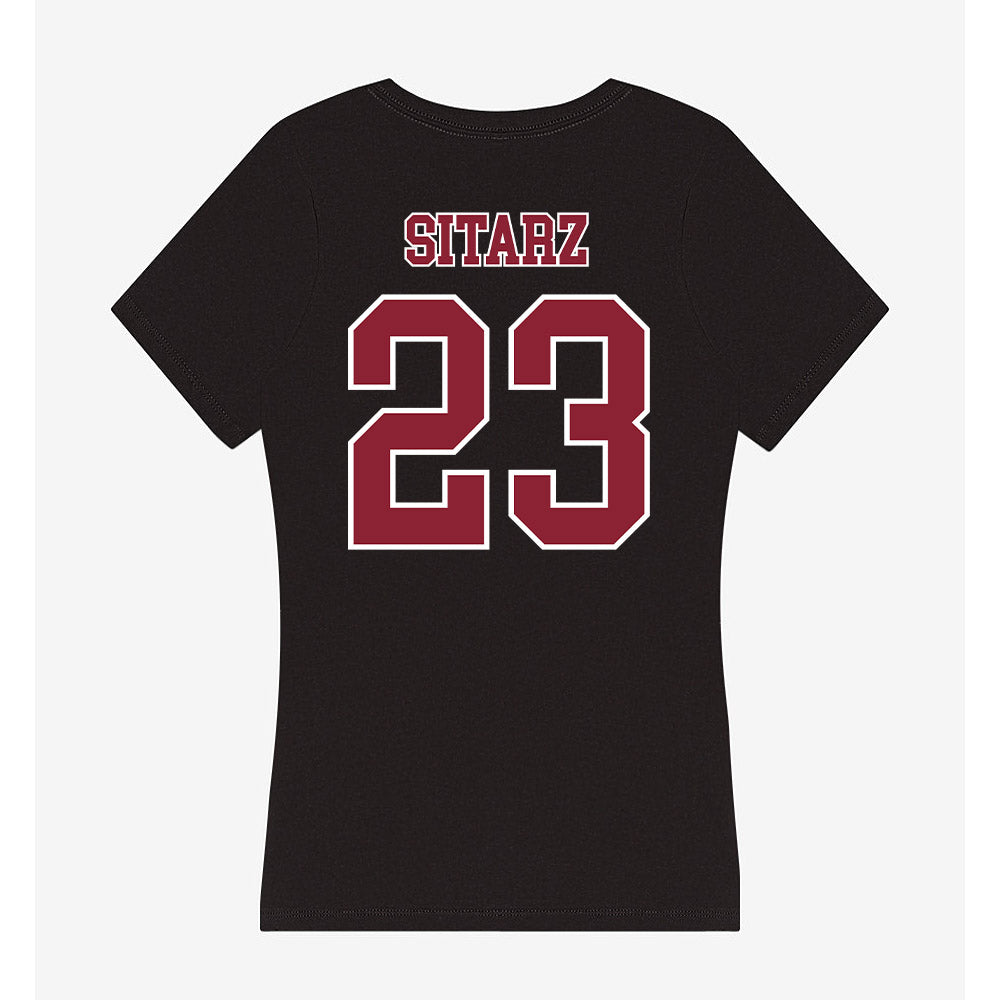 UMass - NCAA Baseball : Gavin Sitarz - Women's V-Neck T-Shirt-1