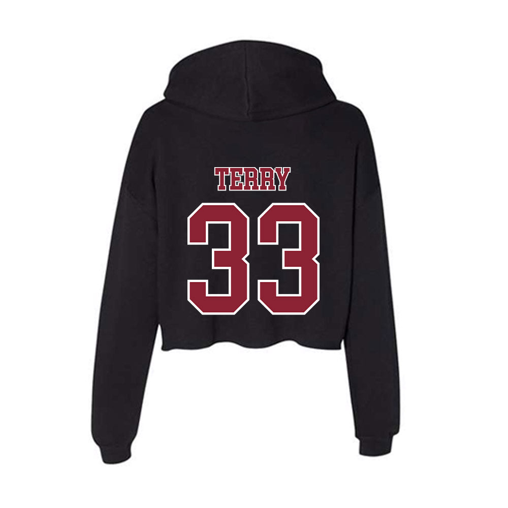 UMass - NCAA Women's Soccer : Lexi Terry - Women's Crop Fleece Hoodie-1