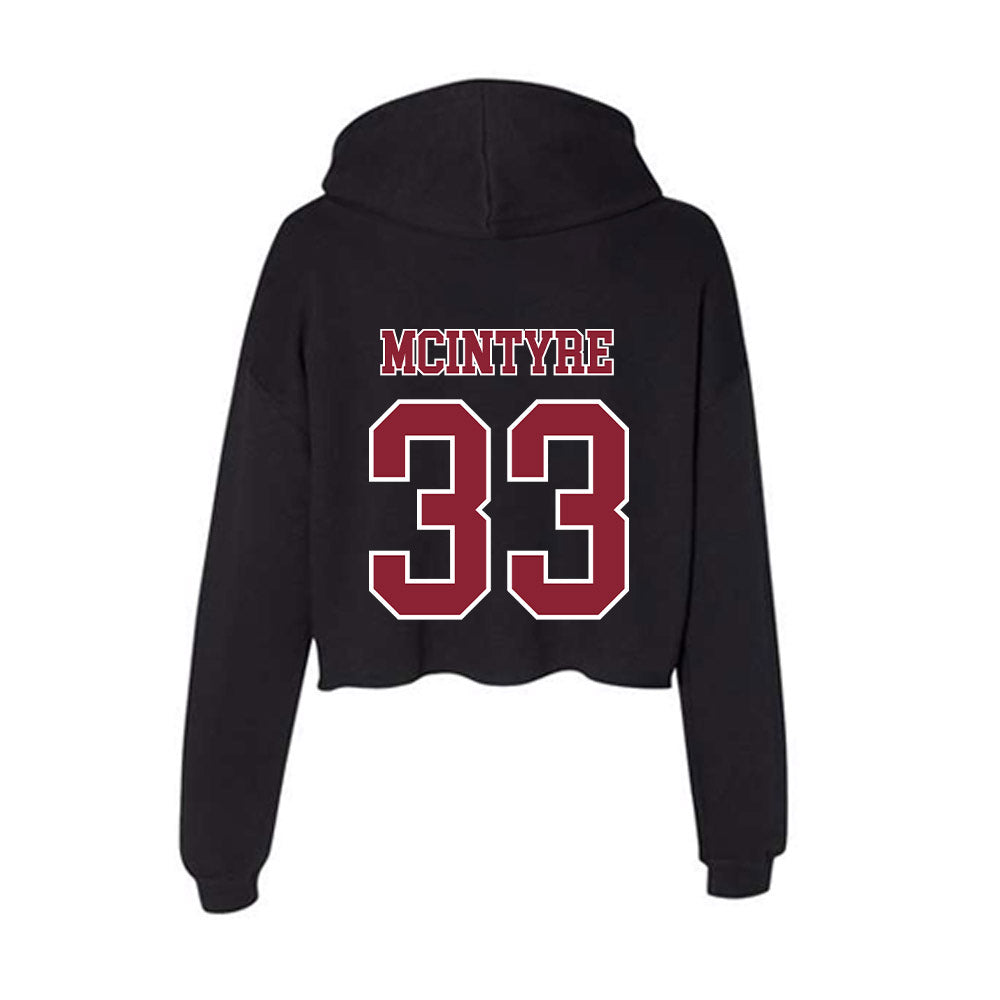UMass - NCAA Football : Seamus McIntyre - Women's Crop Fleece Hoodie-1